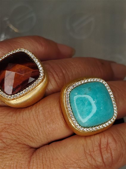 Ringe Misis Dame Tiger Eye in Silber AN02884 12 - AN02884 12